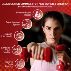 ZHPHK iron gummies are non-GMO, gluten-free, and GMP-certified.