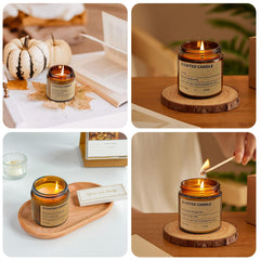 ZHTLTHZ Grapefruit & Tobacco candle adds bright notes.
