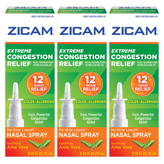 Zicam Extreme Congestion Relief bottle with pump for easy nasal application