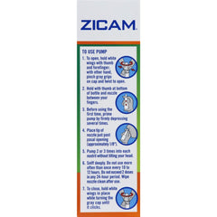 Zicam bottle close-up showing no-drip liquid flow for convenient relief