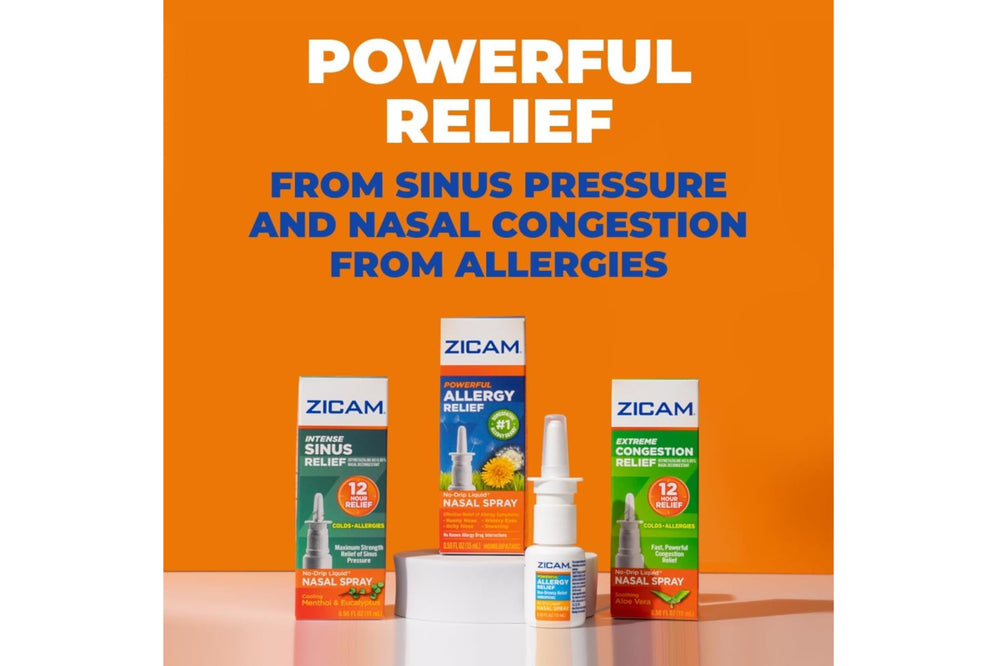 Zicam Intense Sinus Relief quick-drying spray supports day-long comfort