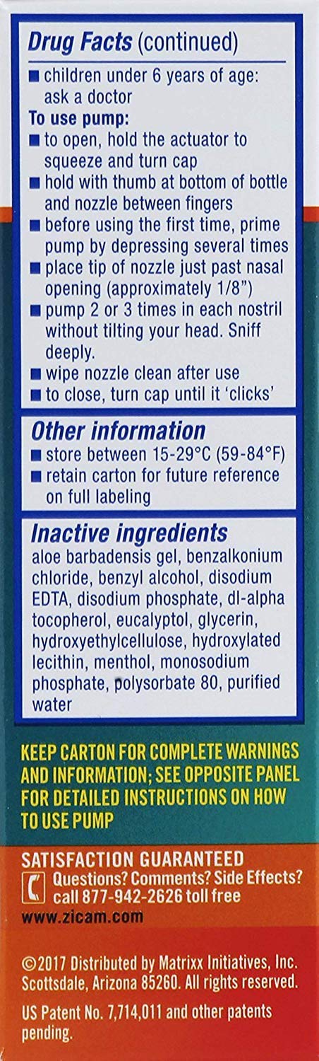 Zicam Intense Sinus Relief pack of 2 for on-the-go use.
