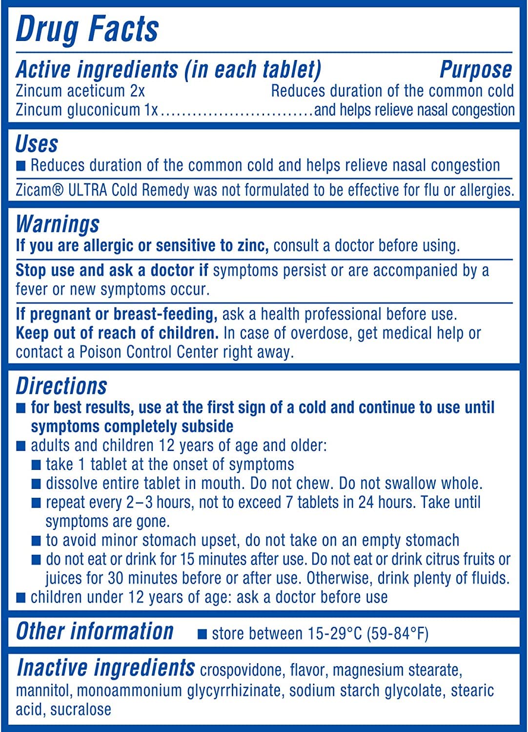 Zicam Ultra Cold Remedy RapidMelts orange cream melting fast for easy use.