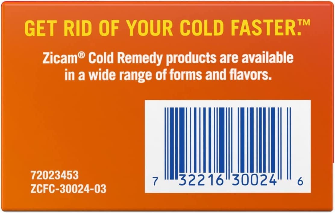 Zicam RapidMelts Citrus tablet dissolution highlights fast melt experience