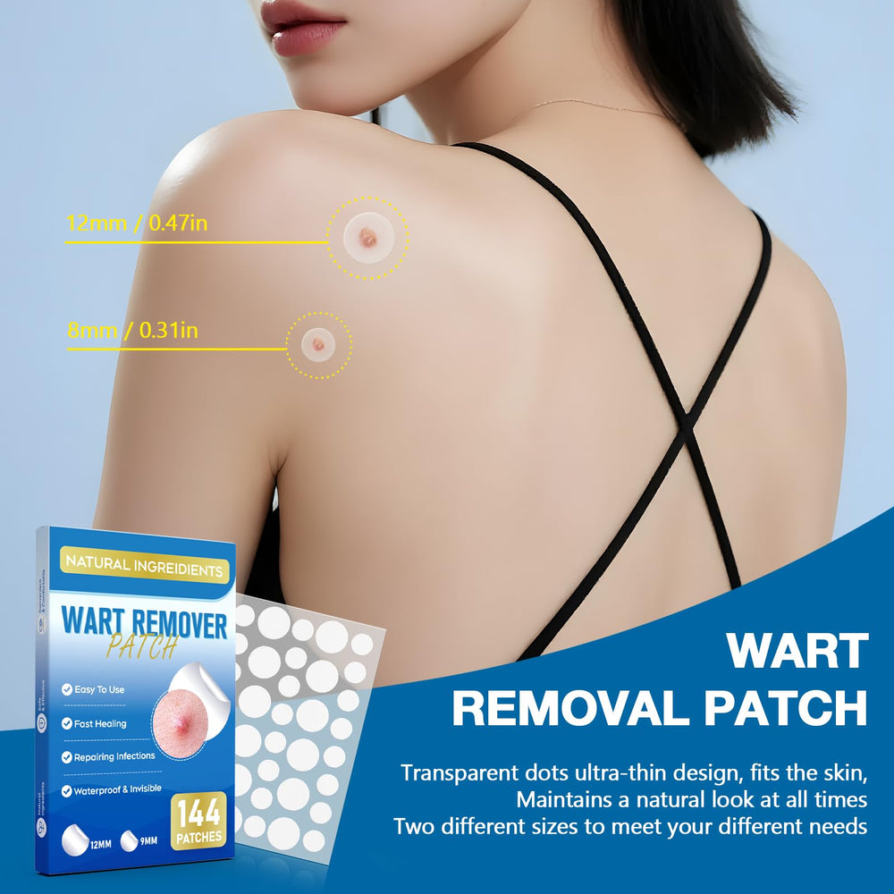 Ultra-thin design of ZIHYO Wart Remover Patch on skin