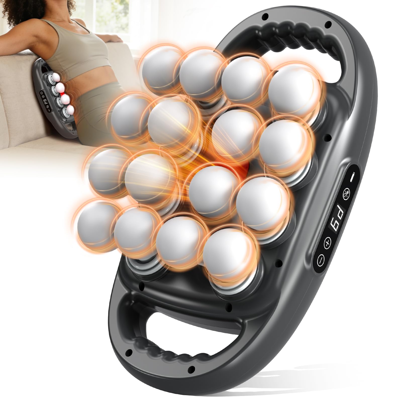 ZIIRCEH 16-head back-massager targets deep tissue relief for athletes.