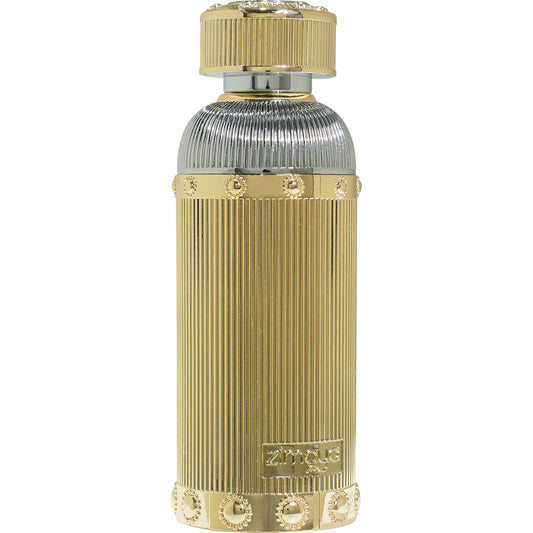 Zimaya Sharaf base notes close-up highlighting amberwood and musk depth