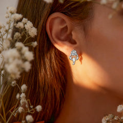 Zincge Scorpio earrings close-up showcasing refined design