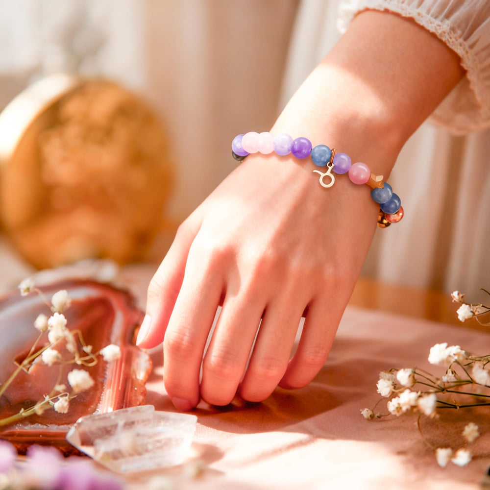 ZINCGE Taurus bracelet featured as part of the zodiac gift set.