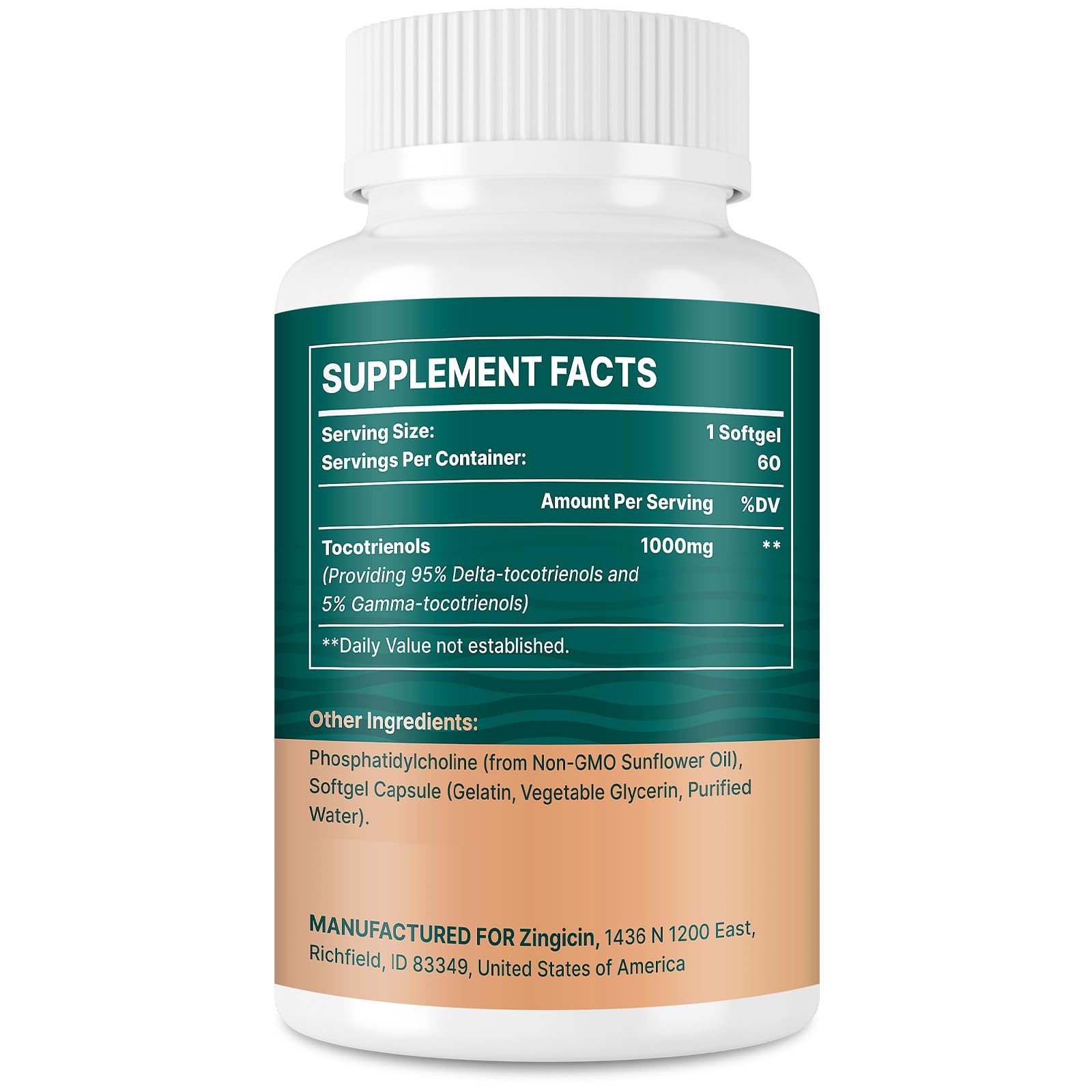 Zingicin quality-assured liposomal tocotrienols for safety.
