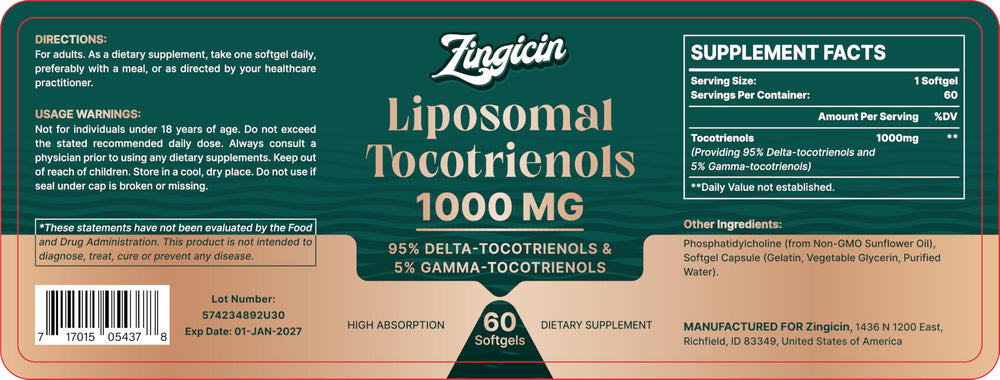 Zingicin package note on refrigeration and shaking before use.
