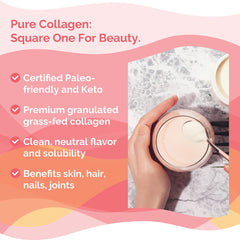 Zint collagen peptides in a smoothie, adding protein base.