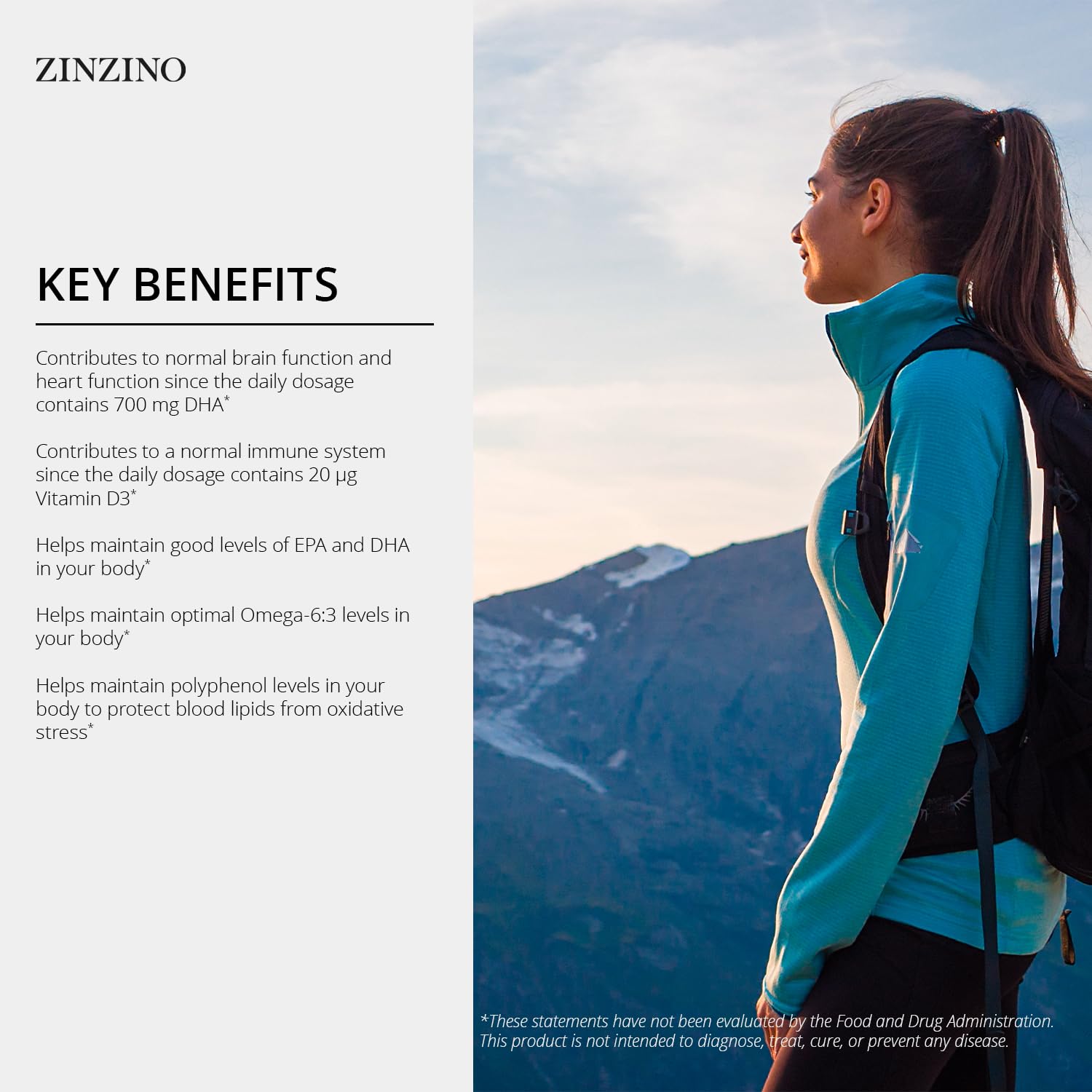 Zinzino BalanceOil+ amber bottle reflecting natural olive oil base.