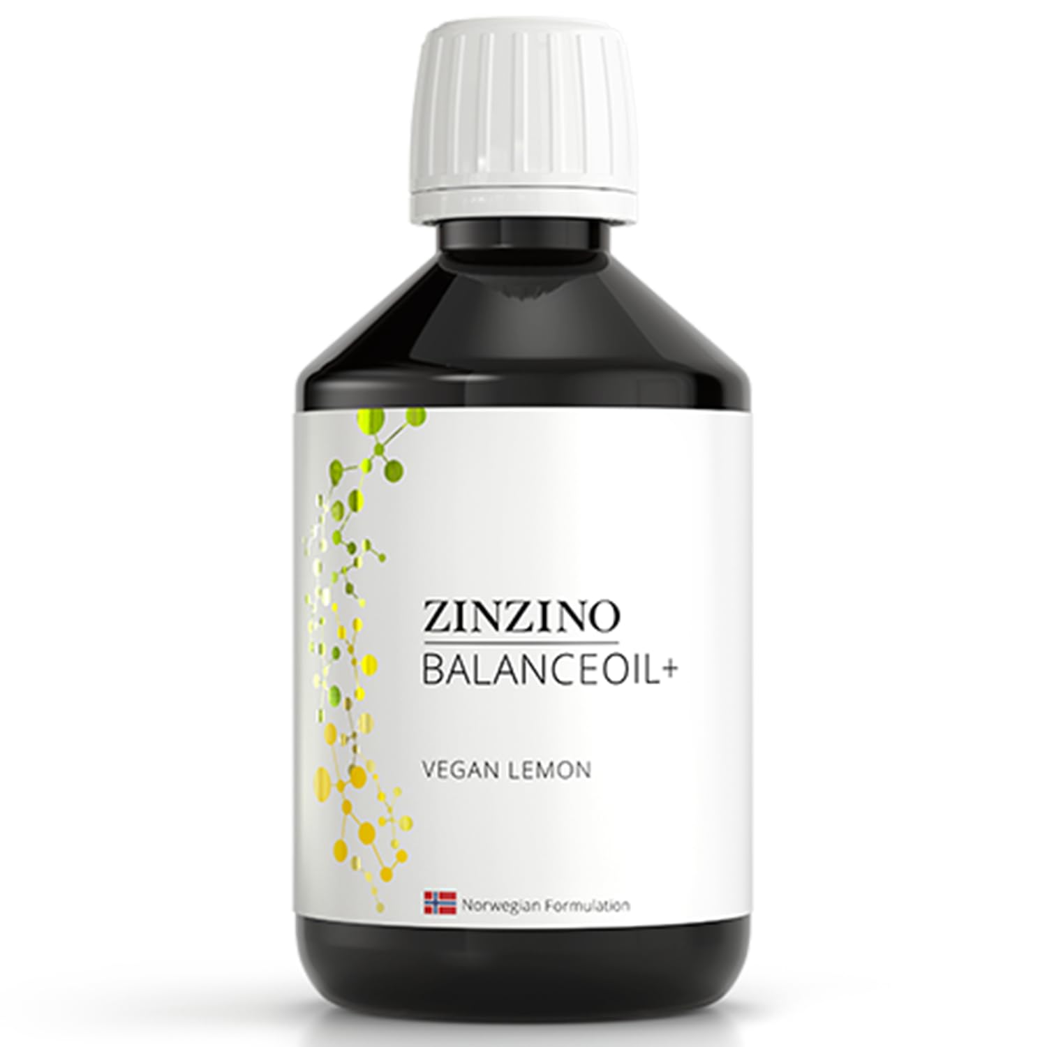 Zinzino BalanceOil+ Vegan Lemon bottle for daily omega-3 routine
