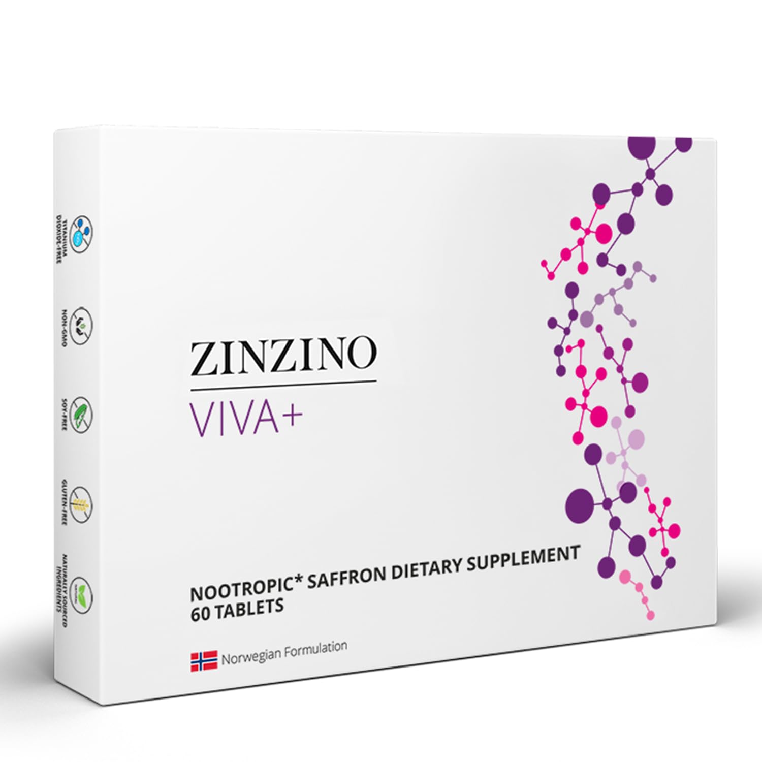 ZINZINO Viva+ bottle-front view signaling trusted daily wellness