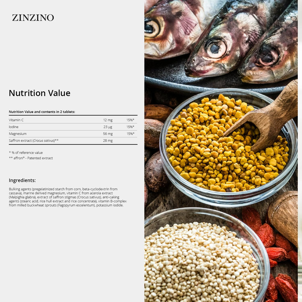 ZINZINO Viva+ tablets close-up showing texture and size for daily intake