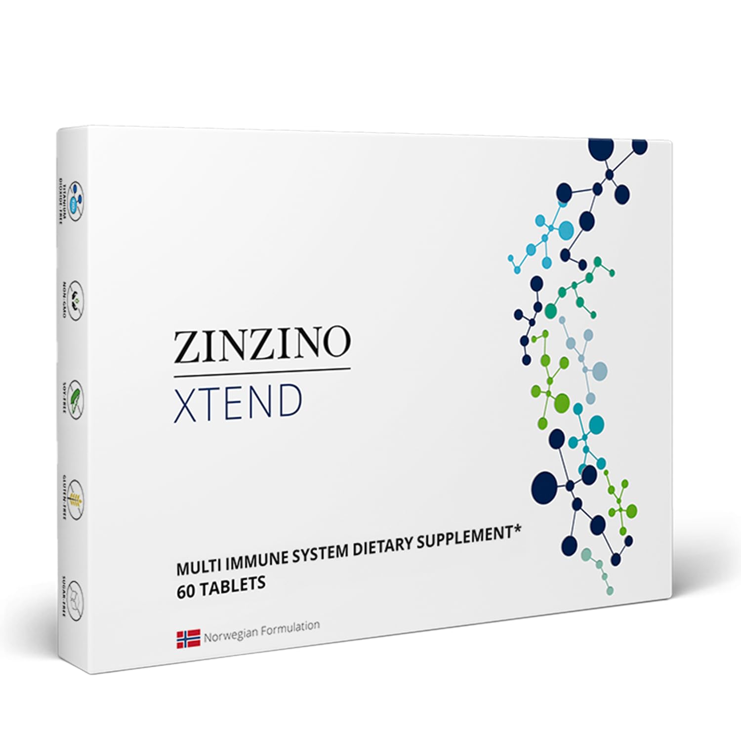 Zinzino Xtend tablets close-up for daily nutrient support