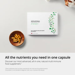 Zinzino Xtend+ bottle side view with serving guidance and packaging