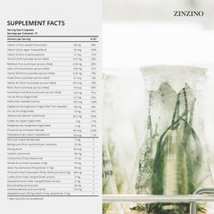 Zinzino Xtend+ capsules close-up emphasizing easy-to-swallow vegan design