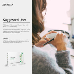 Zinzino Xtend+ daily-use scene with water glass and capsules ready
