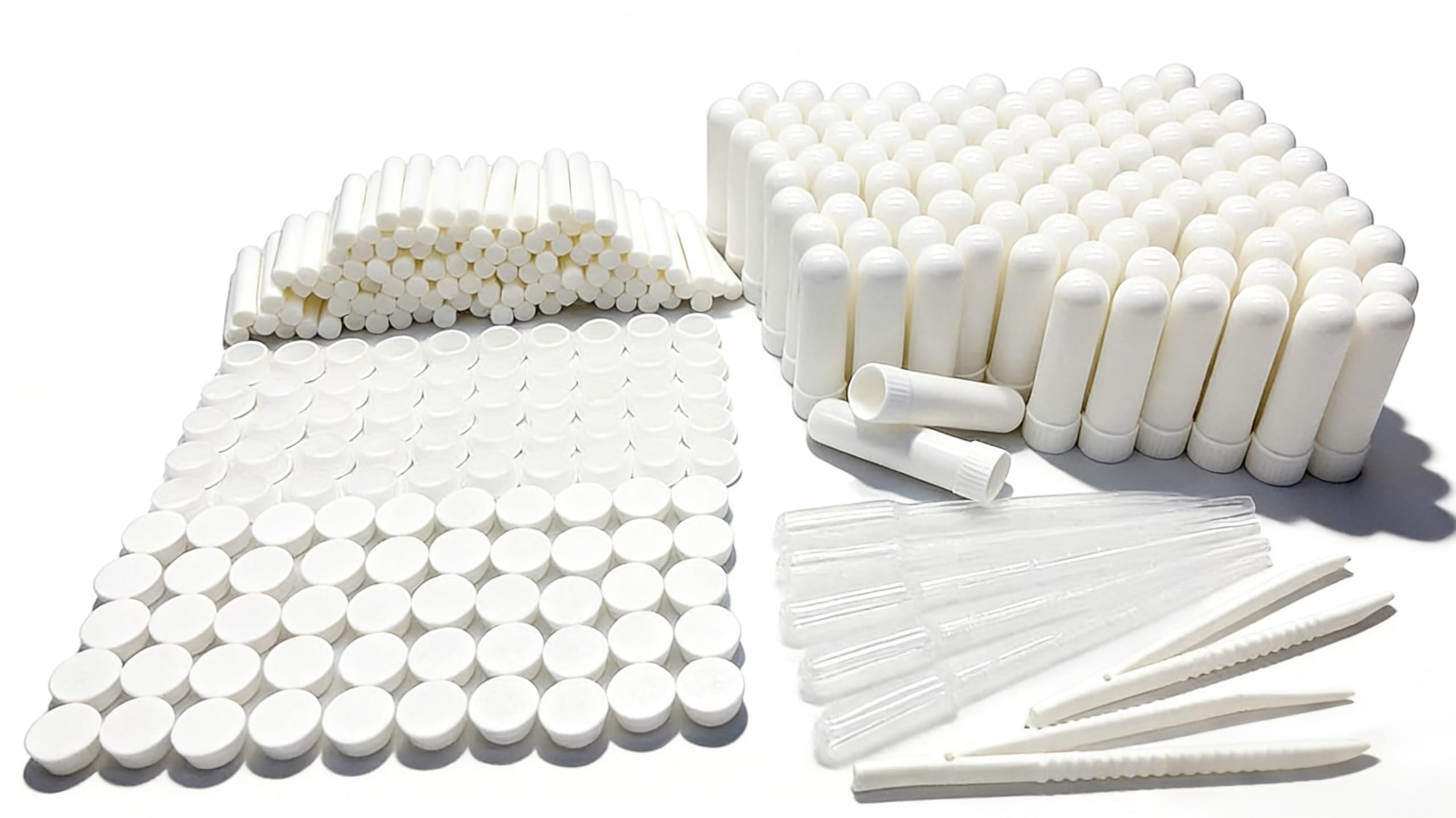 ZIOJOVK blank nasal inhaler tubes kit ready for on-the-go aromatherapy