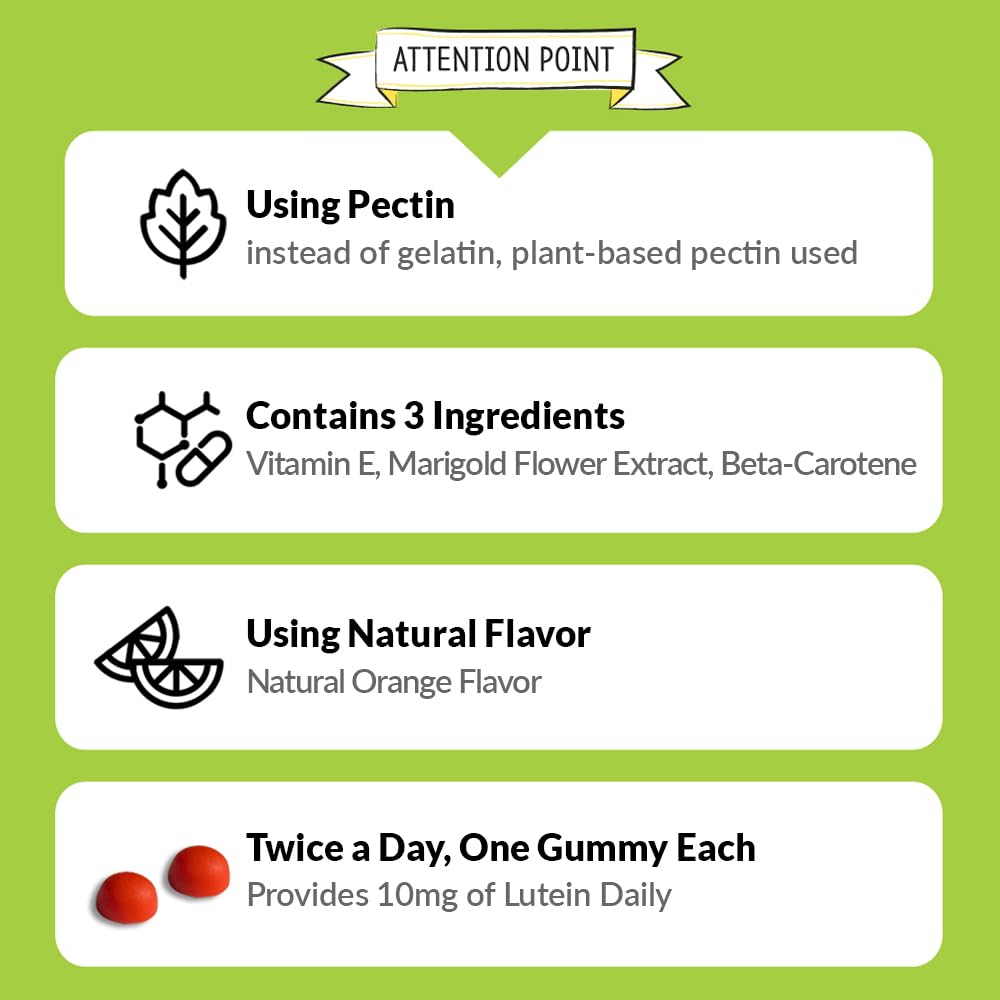 ZIOSTAND Lutein Gummies soft texture and pleasant taste.