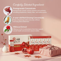 Ziostand red ginseng concentrate bottle signifies premium Korean quality