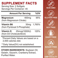 ZIPINKJ 400mg magnesium citrate capsules emphasize high bioavailability for gentle digestion.