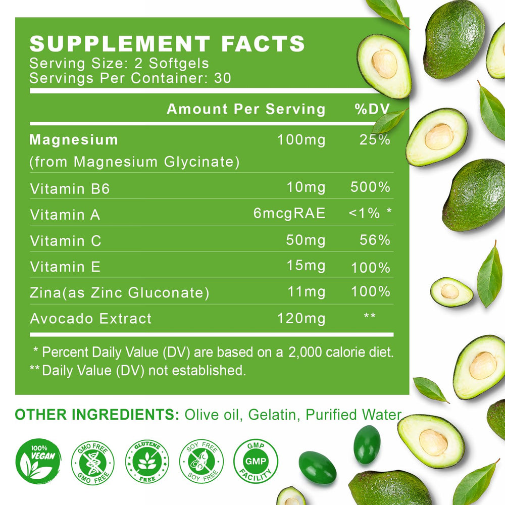 ZIPINKJ Magnesium Glycinate Softgels capsule closeup, gentle digestion