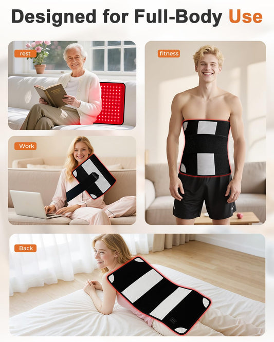 Ziptly mat features a wearable belt design for hands-free use.