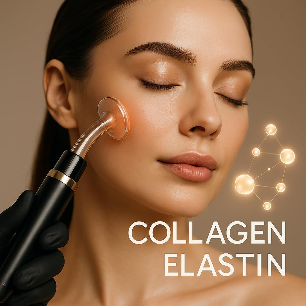 Gentle exfoliation implied by olive oil in the Collastin routine.