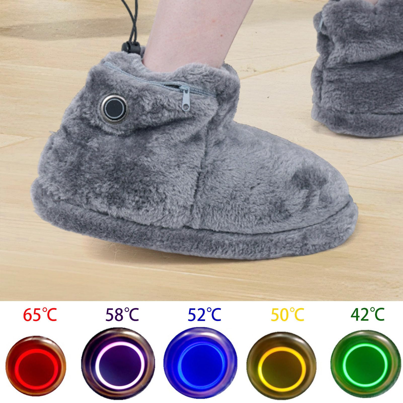 ZJchao heated boots inner view, cloud-like lining