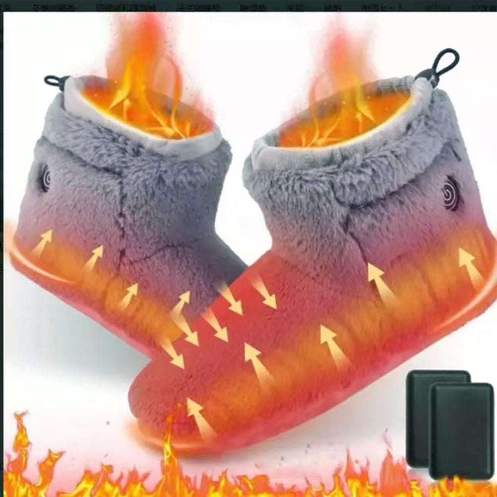 ZJchao heated slippers with non-slip soles for stable indoor footing