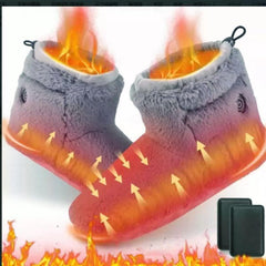 ZJchao heated slippers with non-slip soles for stable indoor footing