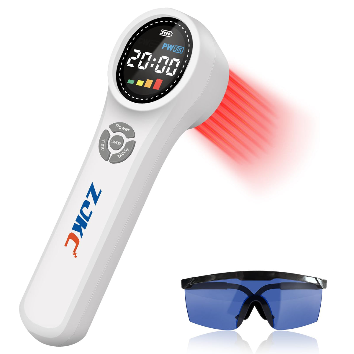 ZJKC red light therapy device front view for at-home pain relief