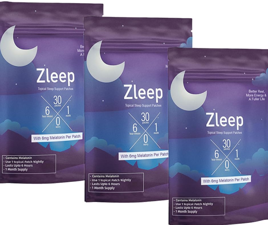 Zleep sleep patch with Dream Complex applied for a calmer, restful night.