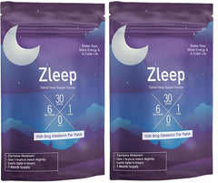 Zleep sleep patches front-pack view showing Dream Complex and Melatonin.