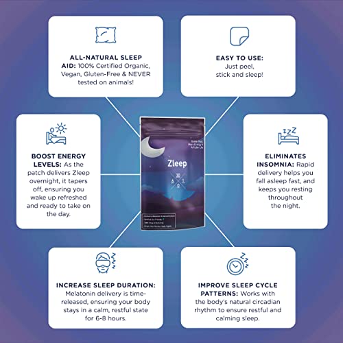 Zleep back-sleep placement guide shows patch utility.