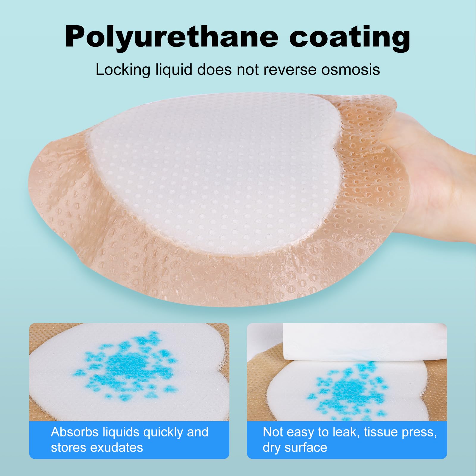 ZMZPA gentle silicone adhesion supports painless removal during dressing changes.