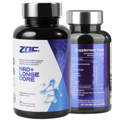 ZNC 10-in-1 NAD+ bottle with liposomal formula for enhanced energy support