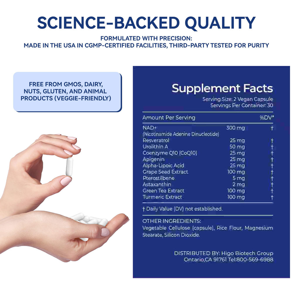 CoQ10 and antioxidants blend supporting resilience against oxidative stress