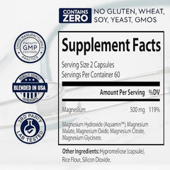 ZnS Health magnesium capsules on a shelf ready for daily supplementation.