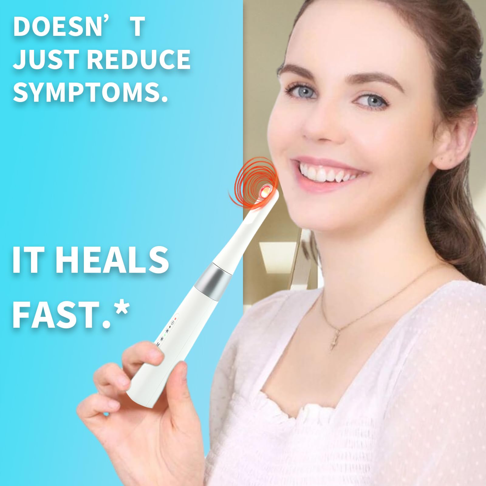 Zobosin red light wand for the nose supports nasal comfort and canker sore care.