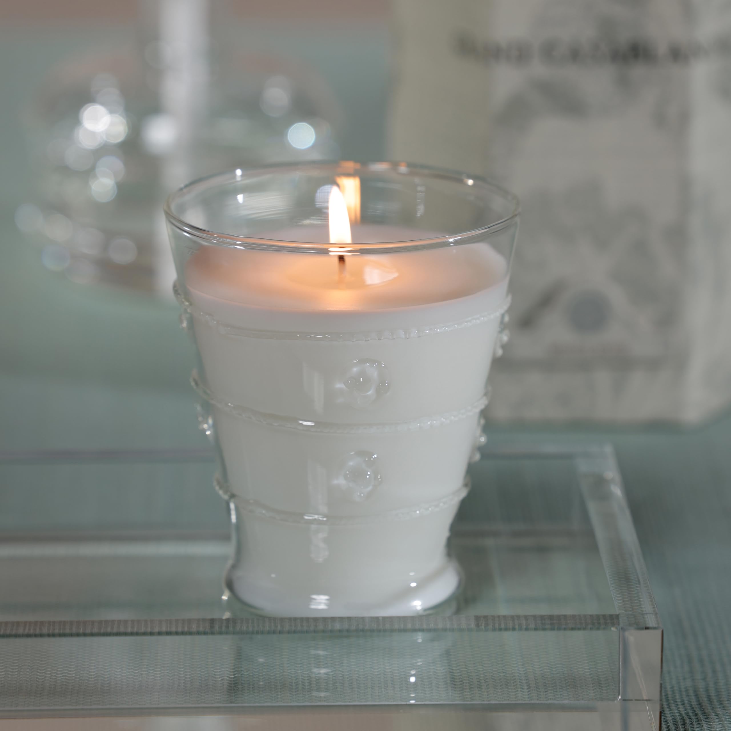 Zodax Grand Casablanca Tahitian Gardenia fragrance in a jar.