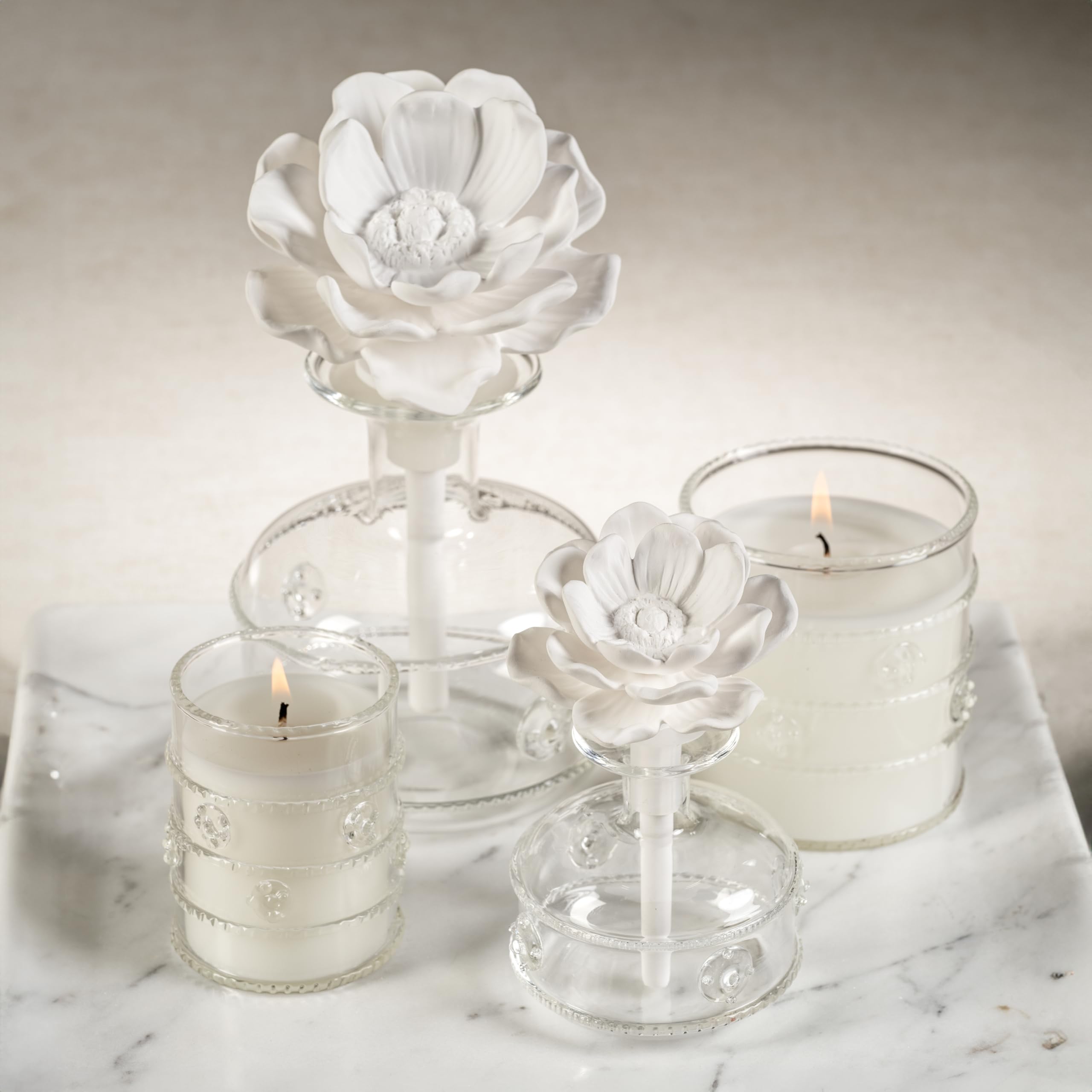 Zodax Grand Casablanca close-up shows clear jar and refined label