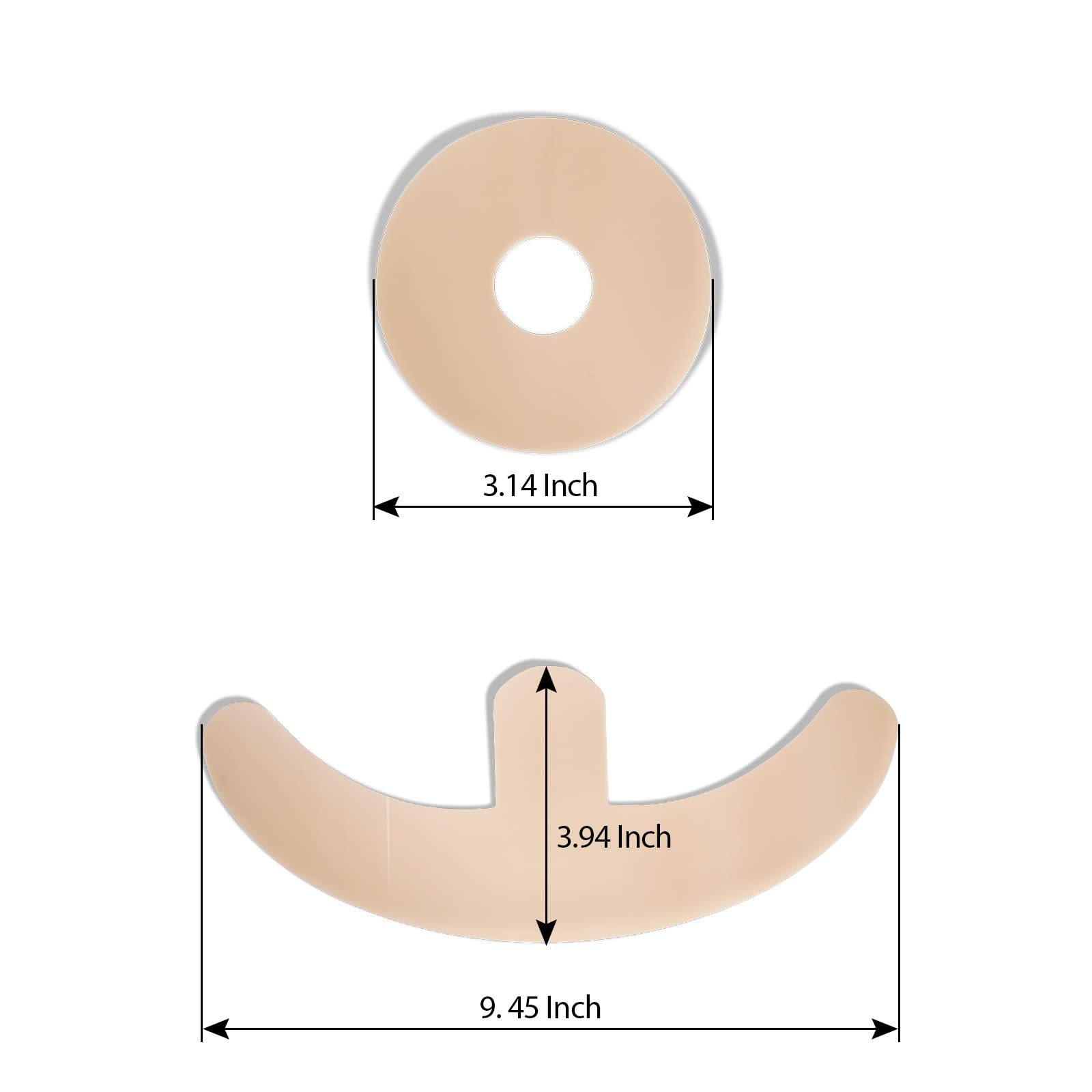 Close-up of the adhesive silicone layer on ZODENIS scar sheets.