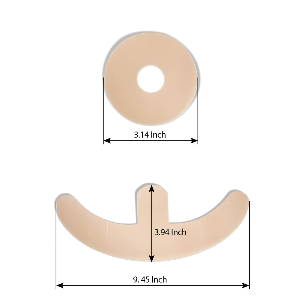 Close-up of the adhesive silicone layer on ZODENIS scar sheets.