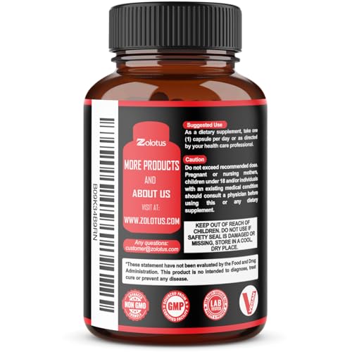 Zolotus 4-in-1 formulation capsules offer a convenient wellness boost