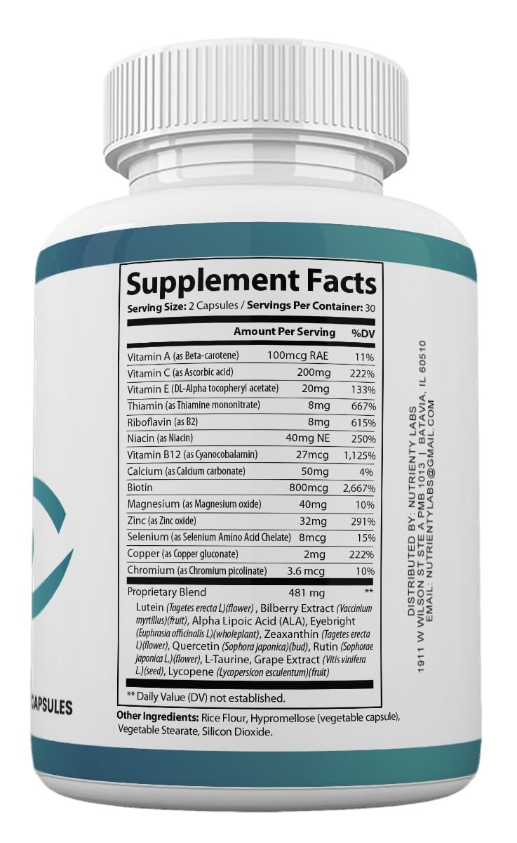 Zonata Vision Clear capsules close-up for convenient daily eye health support