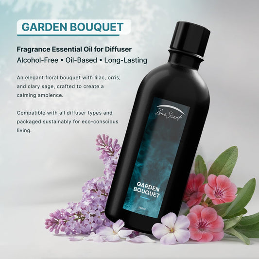 Zone Scent Garden Bouquet diffuser in use, delivering calm, long-lasting fragrance